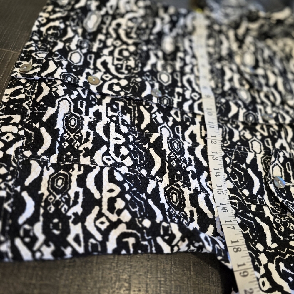 Ruby Rd. Black and White Patterned Jacket - Picture 4 of 6